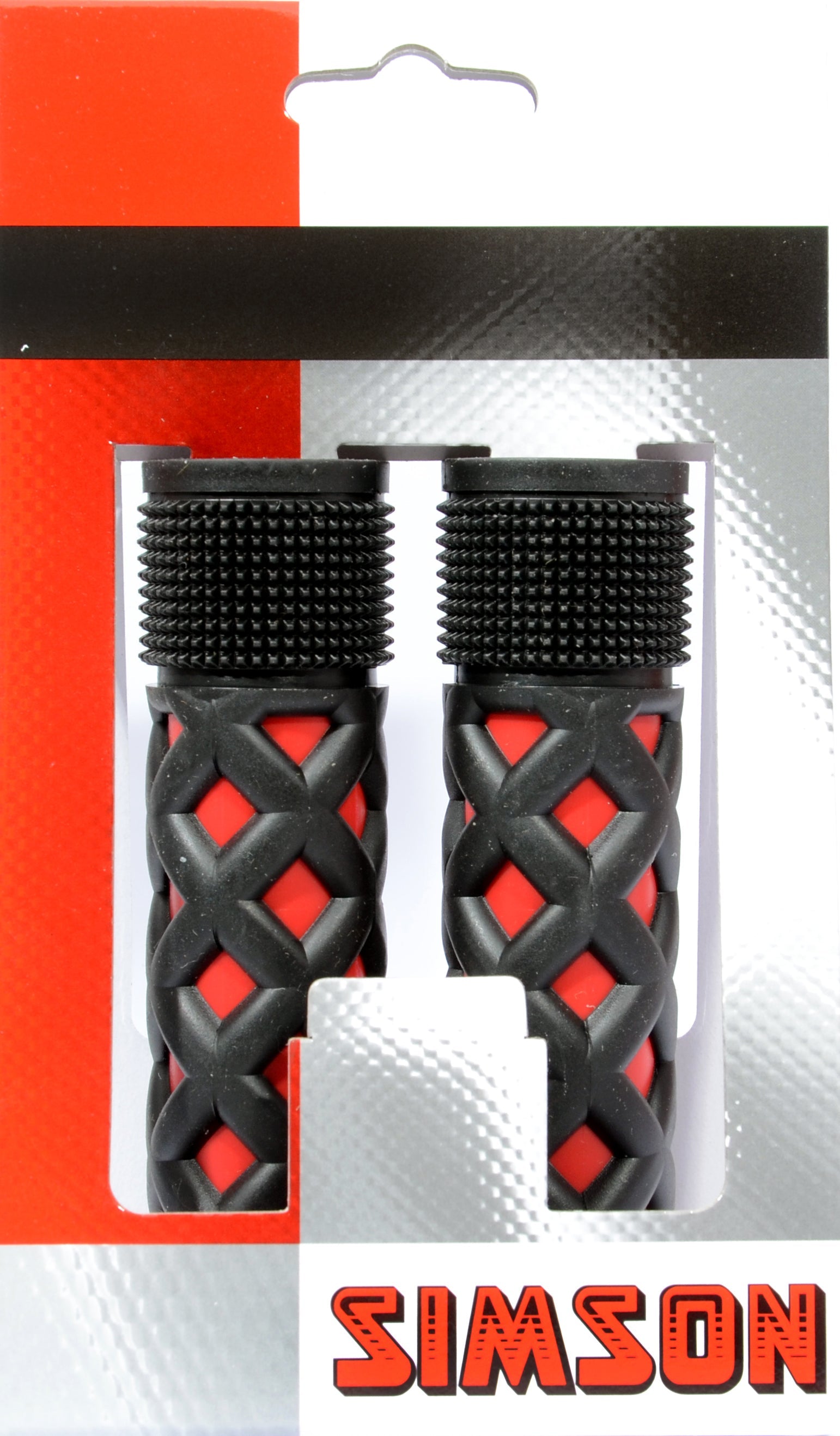 Simson Kindergriffe – Universal – Rot Schwarz – Verstellbar – Grip Shift