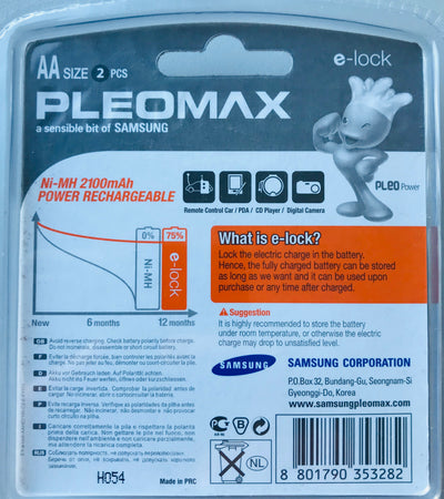A. van Nieuwenhuizen zn b.v. Batterie Pleomax LR6 AA 1,2 V Ni-MH 2100 mAh Leistung wiederaufladbar