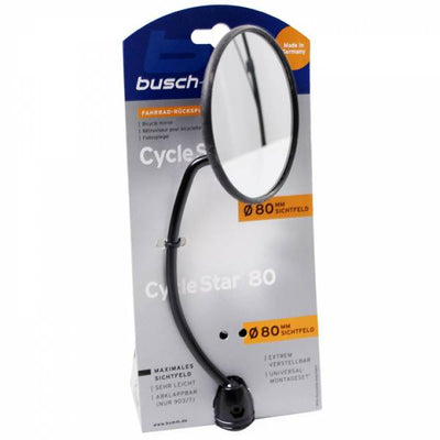 Busch Muller Fahrradspiegel BUSCH MÜLLER 901 ø80 mm mit 13 cm langer Stange