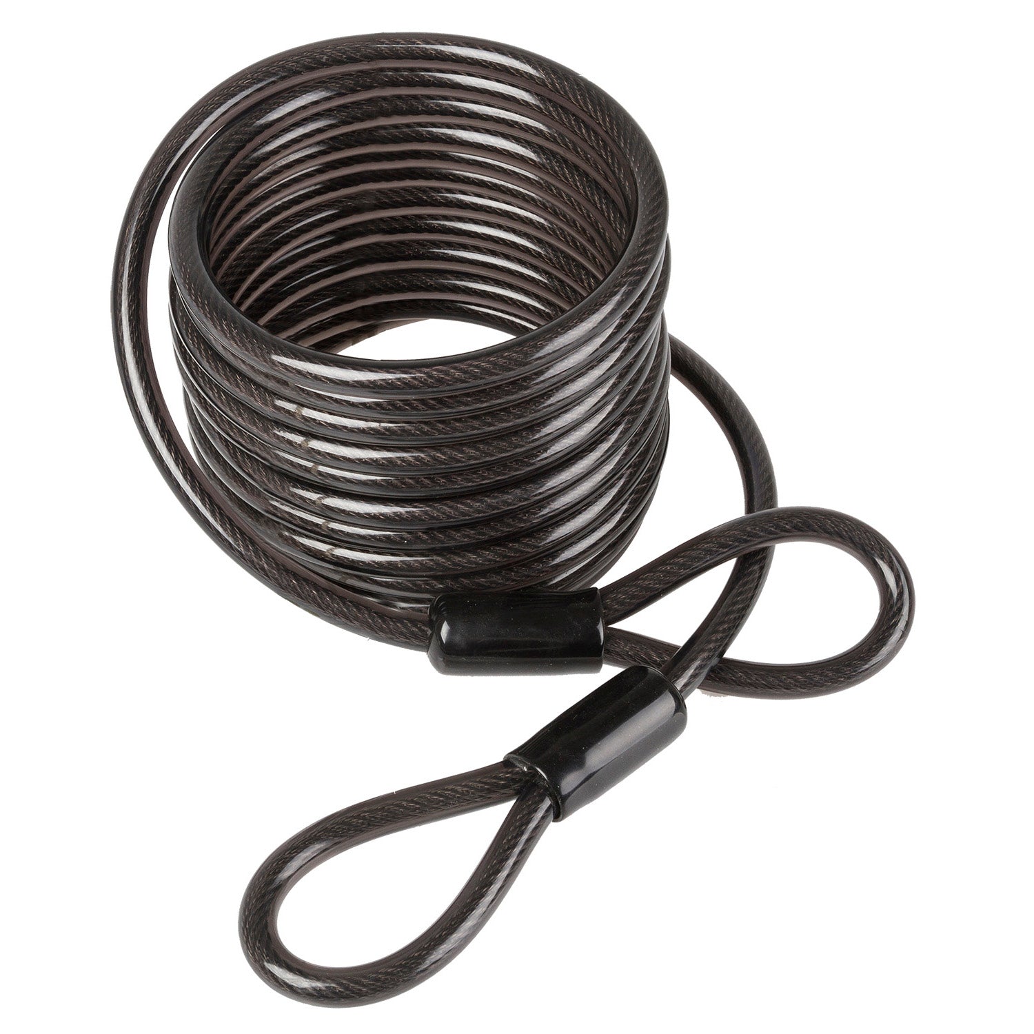 Schaufensterkabel 5m x 10mm mit Doppelschlaufe schwarz