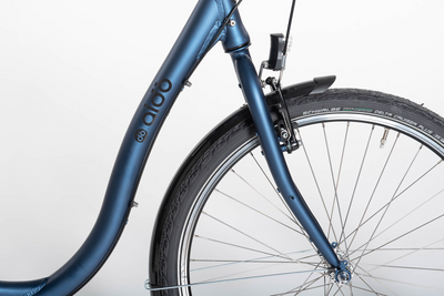 Aldo 28 Zoll Low Entry Bicycle Comfort Alu 7V Vrijloop Blauw
