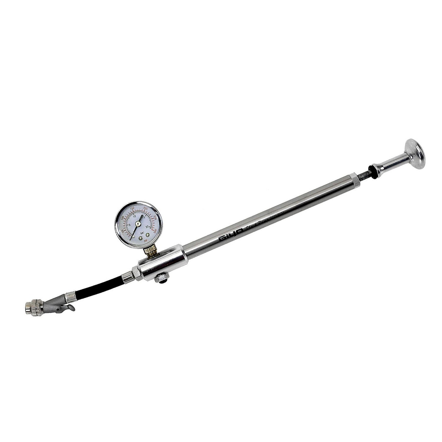 Giyo Vorderradgabelpumpe mit Aluminium-Manometer