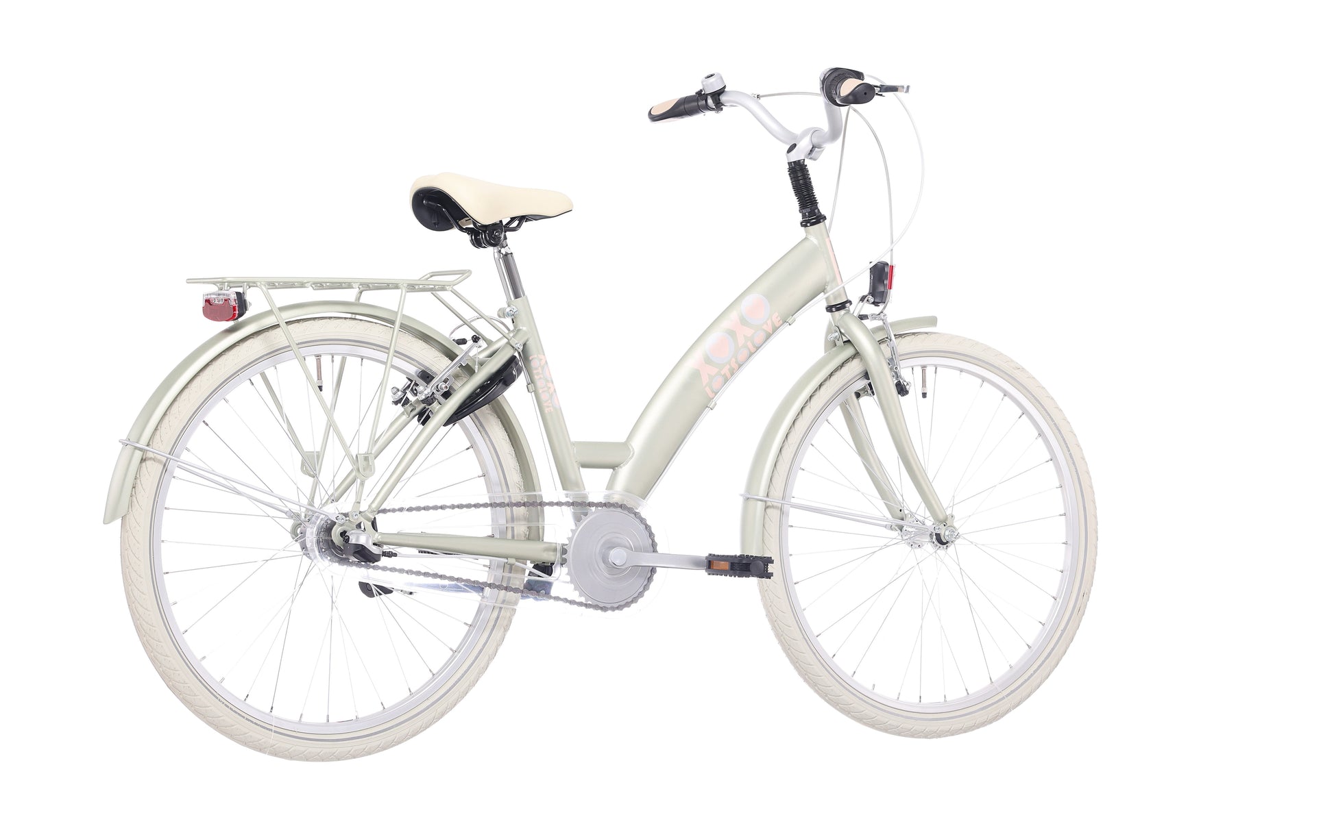 Bikefun Kinderfahrrad Lots of Love 24 Zoll mit Nexus 3-Gang-Bremsnabe – Desert Sage