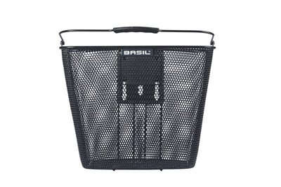 Basilikum Fahrradkorb Bilbao KF Fixierung einschließlich Stammhalter 26 x 22 x 27 cm Schwarz