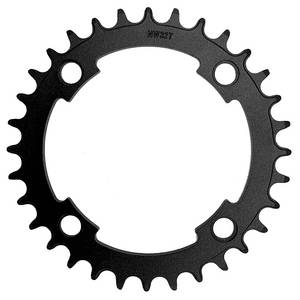SAMOX PD-R4-A-NW-Kettenblatt 42T 104 mm 3 32-11 128 Aluminiumschwarz