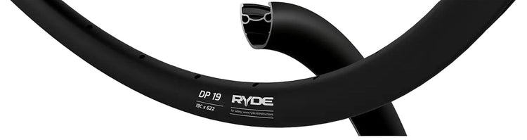 Ryde b.v. Felge 28' - 14 dp19 28'-622 schwarze Scheibe 32 Löcher