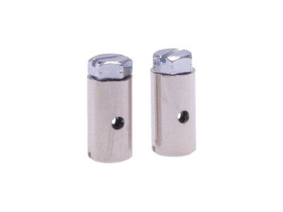 Schraubnippel 15 x 8 mm silber 2 Stk