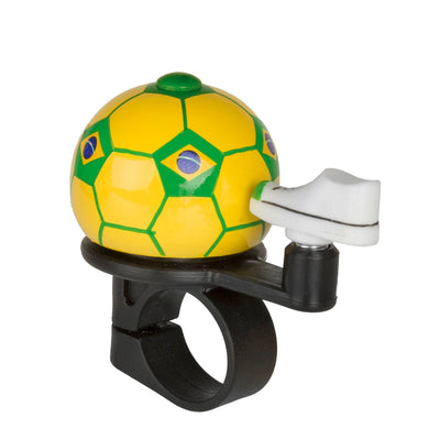 Messingschlager M-Wave Fahrradklingel Fußball - Brasilien *