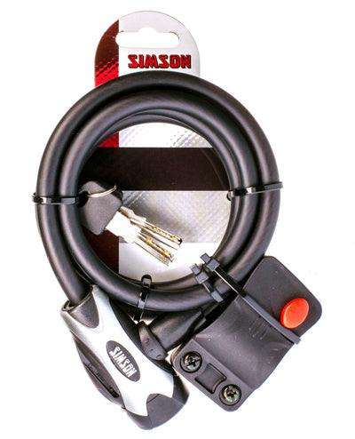 Simson Kabelschloss Regular XL - 10x150cm - Schwarz - No ART - Fahrrad