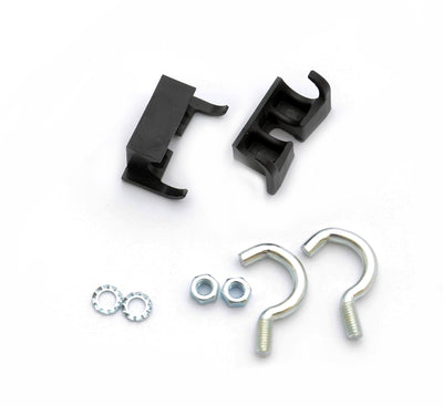 Simson Rahmenschloss-Montageset Normal – 2 Haken, 2 Klemmen, 2 Schrauben, 2 Ringe – Schwarz