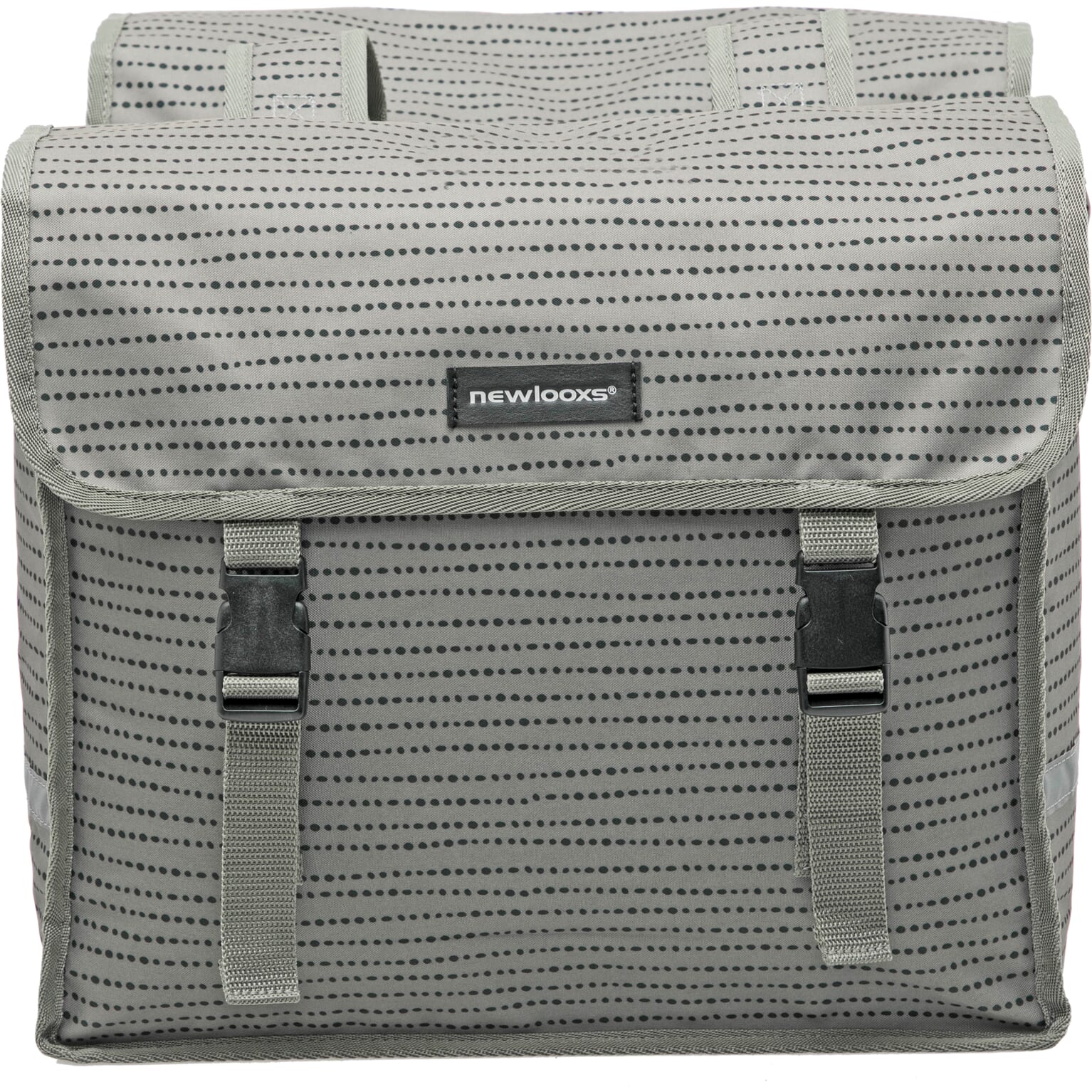 Fiori Doppelfahrradbeutel - Wasser - Repellent Polyester - 30 l - Schwarzblaugrau