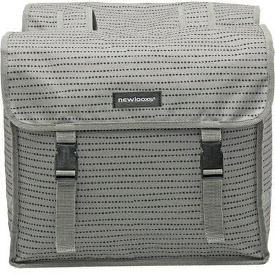 Fiori Doppelfahrradbeutel - Wasser - Repellent Polyester - 30 l - Schwarzblaugrau
