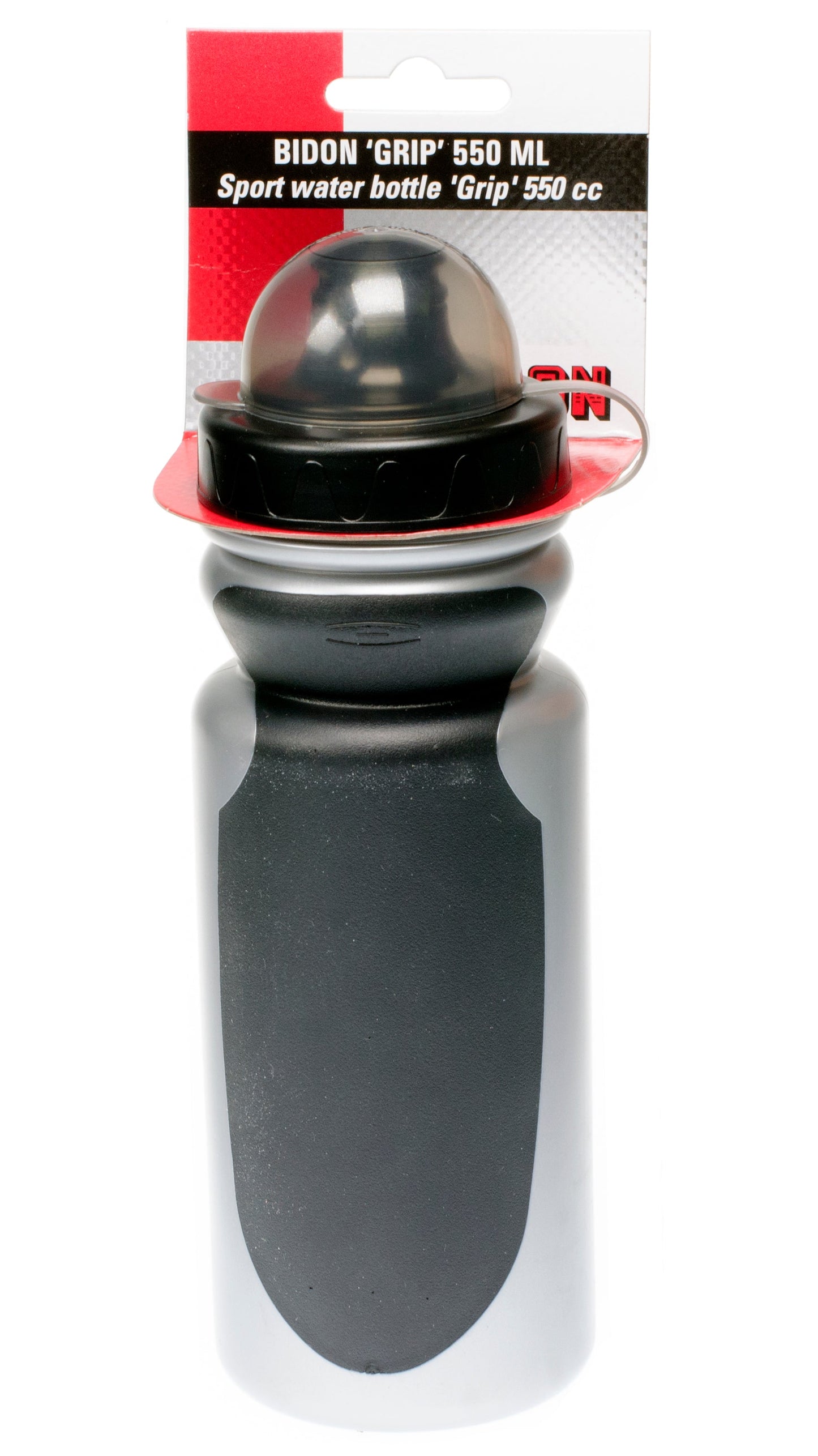 Simson Bidon Grip inkl.Staubkappe 550ml schwarz-grau auf Karton