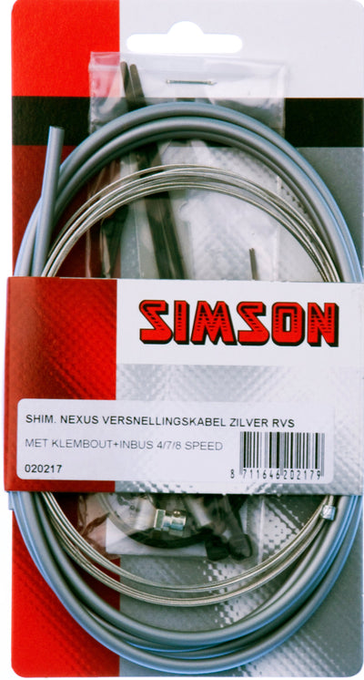 Schaltseilsatz Nexus 1700 2150 mm grau silber