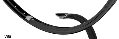 Ryde b.v. Felge 28' - 14 v38 28'-635 schwarz