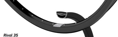Ryde b.v. Felge 28' - 14 622 rival35 Disc schwarz