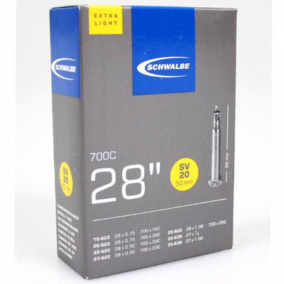 Schwalbe Schlauch sv20 50mm 28Zoll 18 25-622 630 extra leicht 81gr