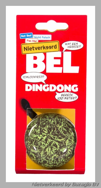 Buzaglo nicht falsch Ding-Dong-Klingel aus Stahl 60 mm. Gras