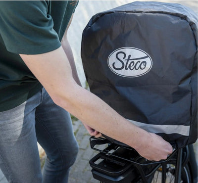 Steco Affe-mit Regenschutz schwarz