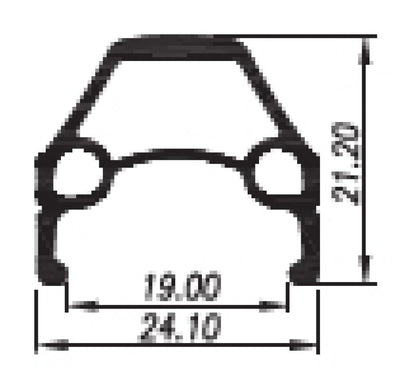 Primax E Str20 Rim 28 Zoll (622) 36 Löcher Bremskante Silber