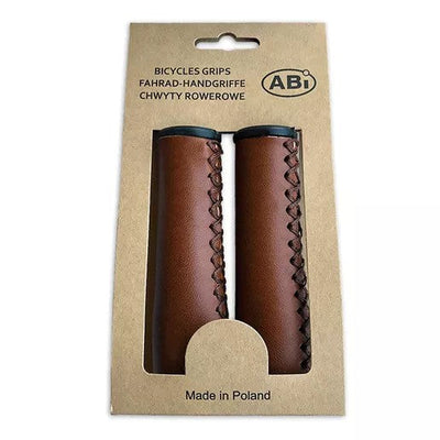 ABI Kunstleder Hängekarten Griffe 120mm Braun