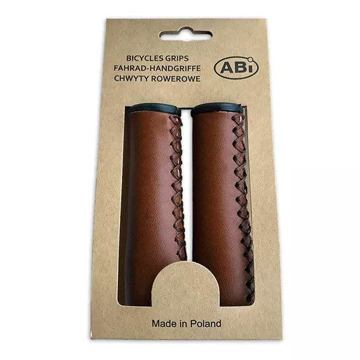 ABI Kunstleder Hängekarten Griffe 120mm Braun