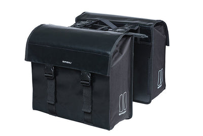 Basilikum Urban Load Doppelfahrradbeutel Mik, wasserdicht, schwarz, 48-53l