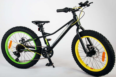 Volare Gradient Kinderfahrrad - Jungen - 20 Zoll - Schwarzes Gelbgrün - 6 Geschwindigkeit - Prime Collection