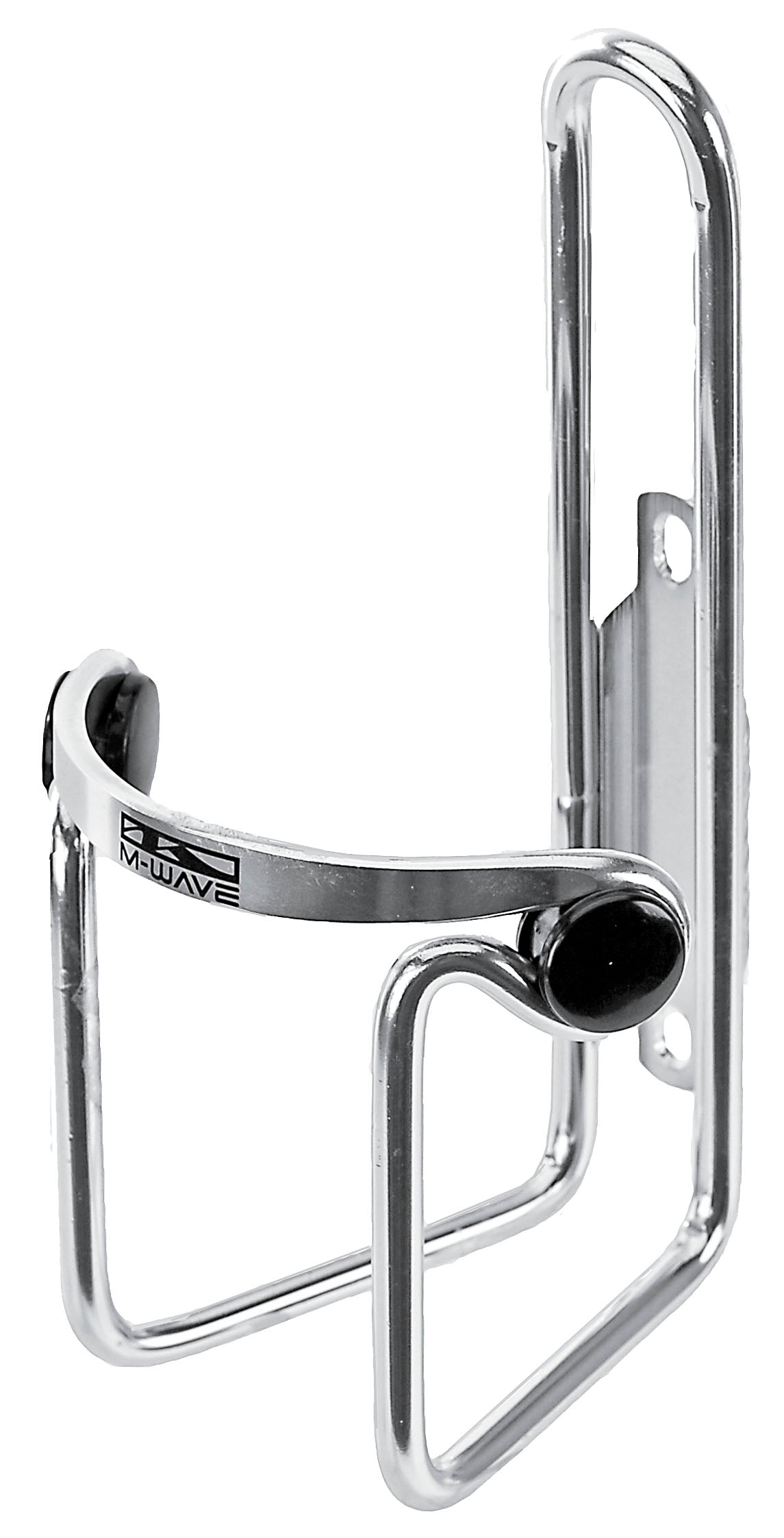 Messing Schlager M-Wave Flaschenhalter Aluminium Silber mit Schutzkappen
