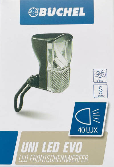 Buchel Scheinwerfer BÜCHEL UNI LED EVO E-BIKE | 40 lux | 6-48v | Stvzo