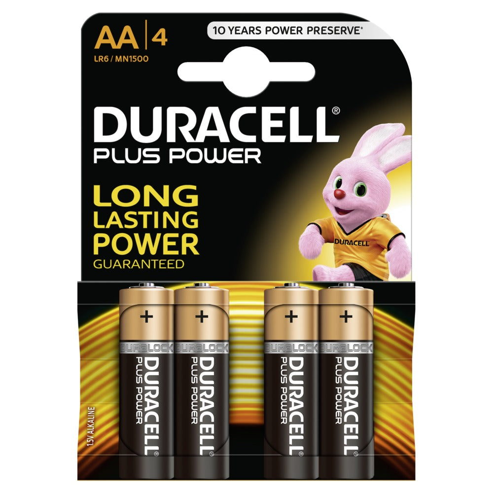 Duracell Battery plus Stromversorgungsmark auf der Karte