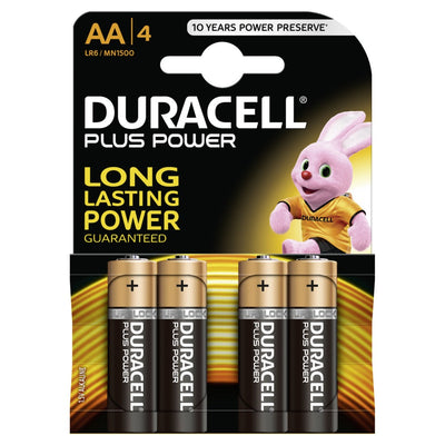 Duracell Battery plus Stromversorgungsmark auf der Karte