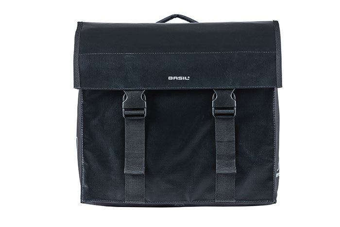 Basilikum Urban Load Doppelfahrradbeutel Mik, wasserdicht, schwarz, 48-53l