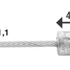 Elvedes Shifting Innenzug 3000mm Edelstahl Ø1.1mm SRAM Nippel (auf Karte)