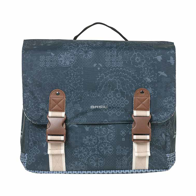 Basil Bohème doppelte Fahrradtasche - grün, wasserabweisend, 35L, MIK-System
