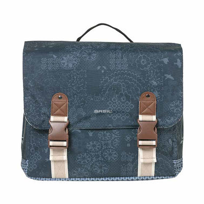 Basil Bohème doppelte Fahrradtasche - grün, wasserabweisend, 35L, MIK-System