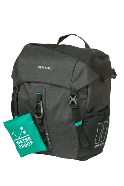 Basil Discovery 365D Einzelfahrradtasche M - Leicht, kompakt, wasserdicht - Schwarz