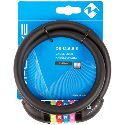 M-Wave M-Wave Number Kabelschloss Silikon Schwarz 65cm12mm
