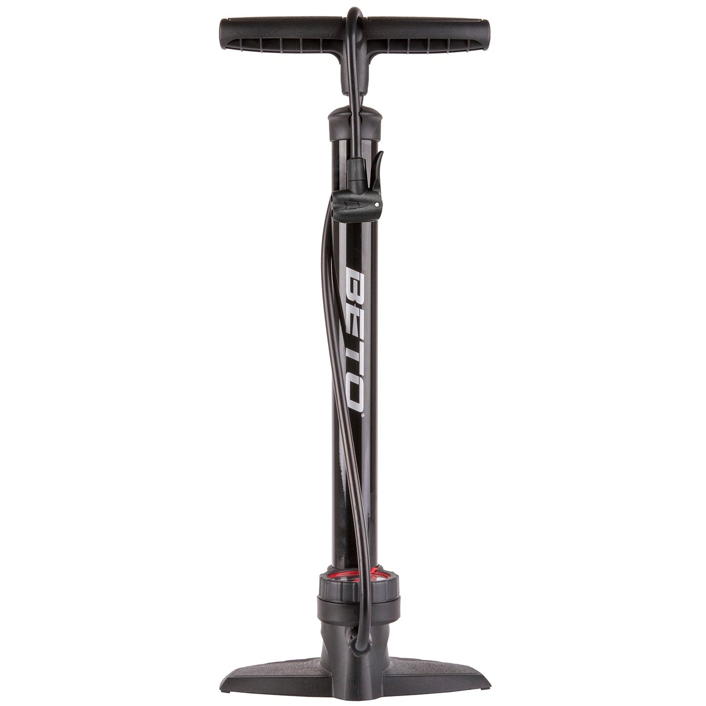 Beto Fahrradpumpe mit Manometerstahl 11 bar schwarz