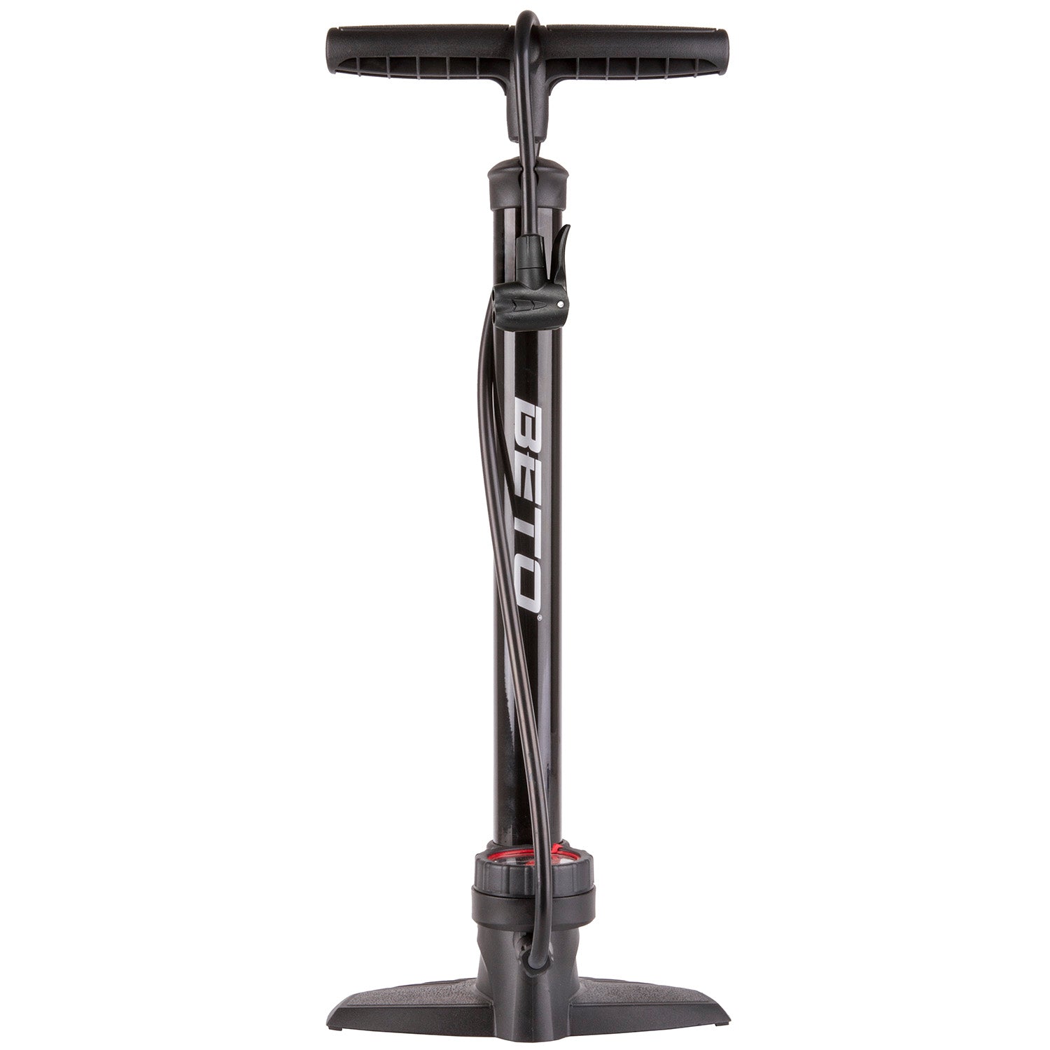Beto Fahrradpumpe mit Manometerstahl 11 bar schwarz