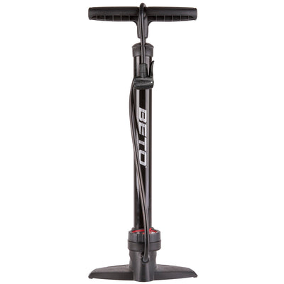 Beto Fahrradpumpe mit Manometerstahl 11 bar schwarz