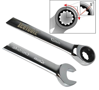 Einsatzring-Ratschenschlüssel Icetoolz 12Mm