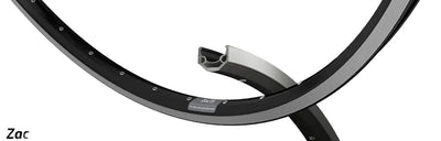 Ryde b.v. Felge 28' - 14 Zac19RS 28'-622 schwarz CNC 32 GTS. db