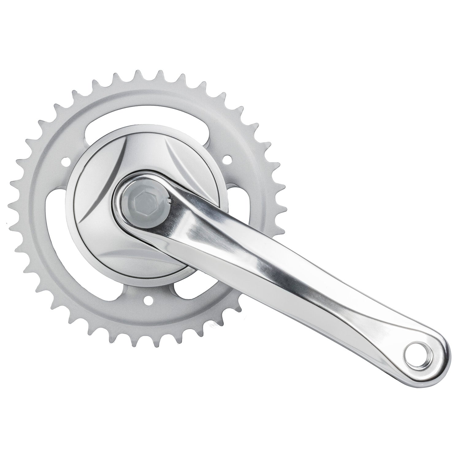 Kurbelgarnitur Chainline CL004 38T 95mm Disc 3 32 (ICA) poliert