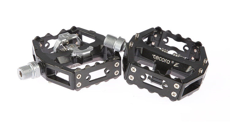 Tecora SPD Combi Pedal ATB Schwarzer 1. Typ
