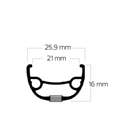 Konkurrenten Konkurrenten 21 28 622 32g 14g Disc Alu Black