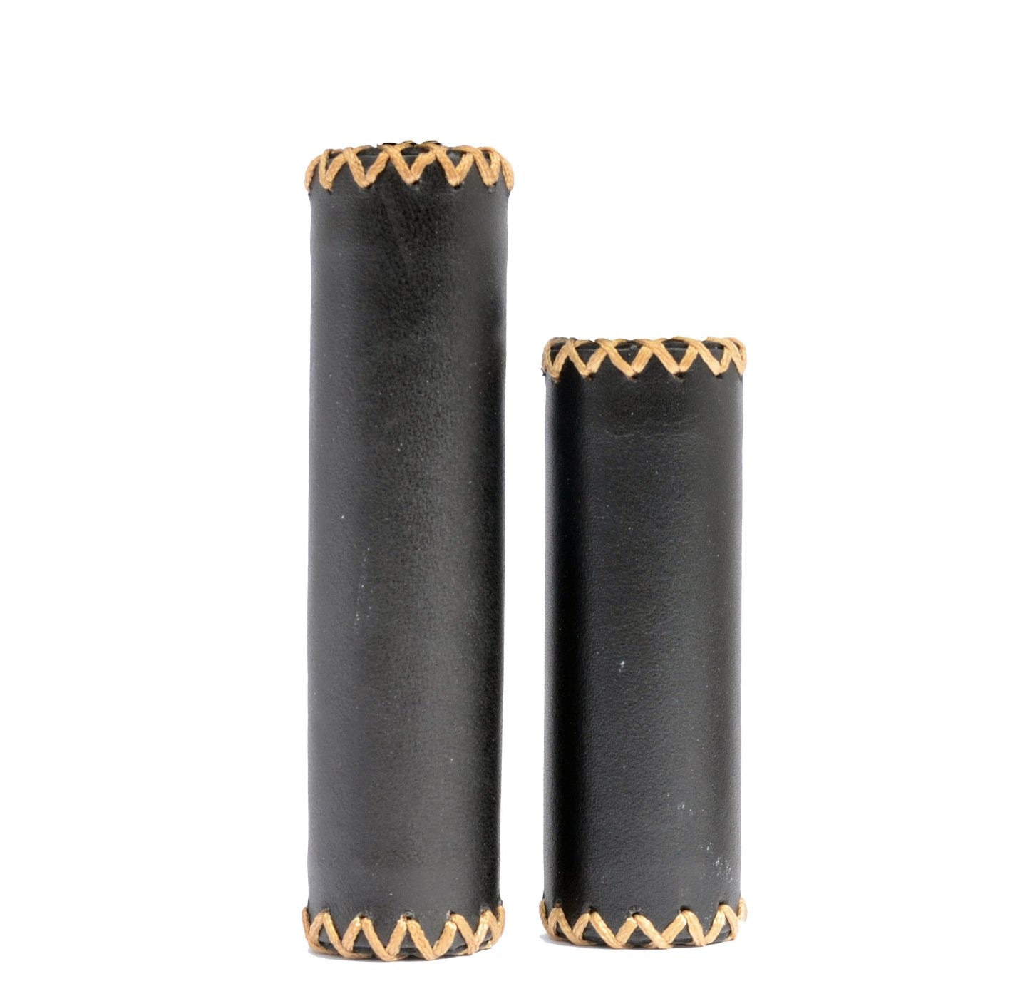 Simson Leder Griffe - Schwarz, Authentischer Look, Optimaler Komfort, Geeignet für Grip Shift Gear