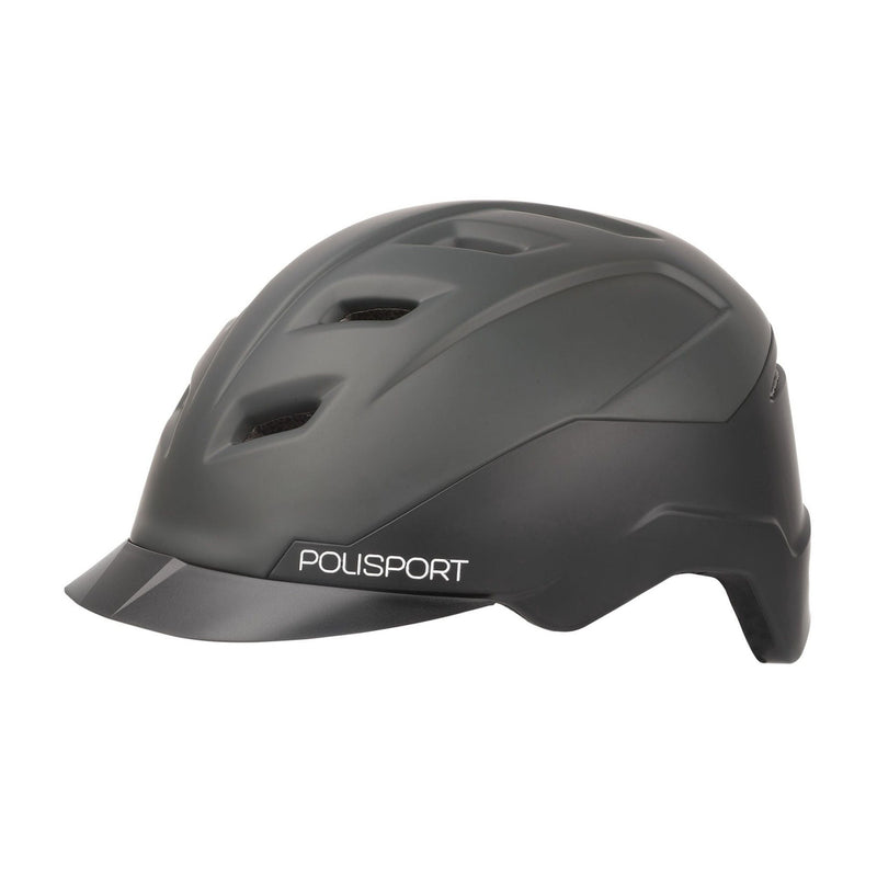 Helm Polisport E Stadtgeschwindigkeit E-Bike Schwarz