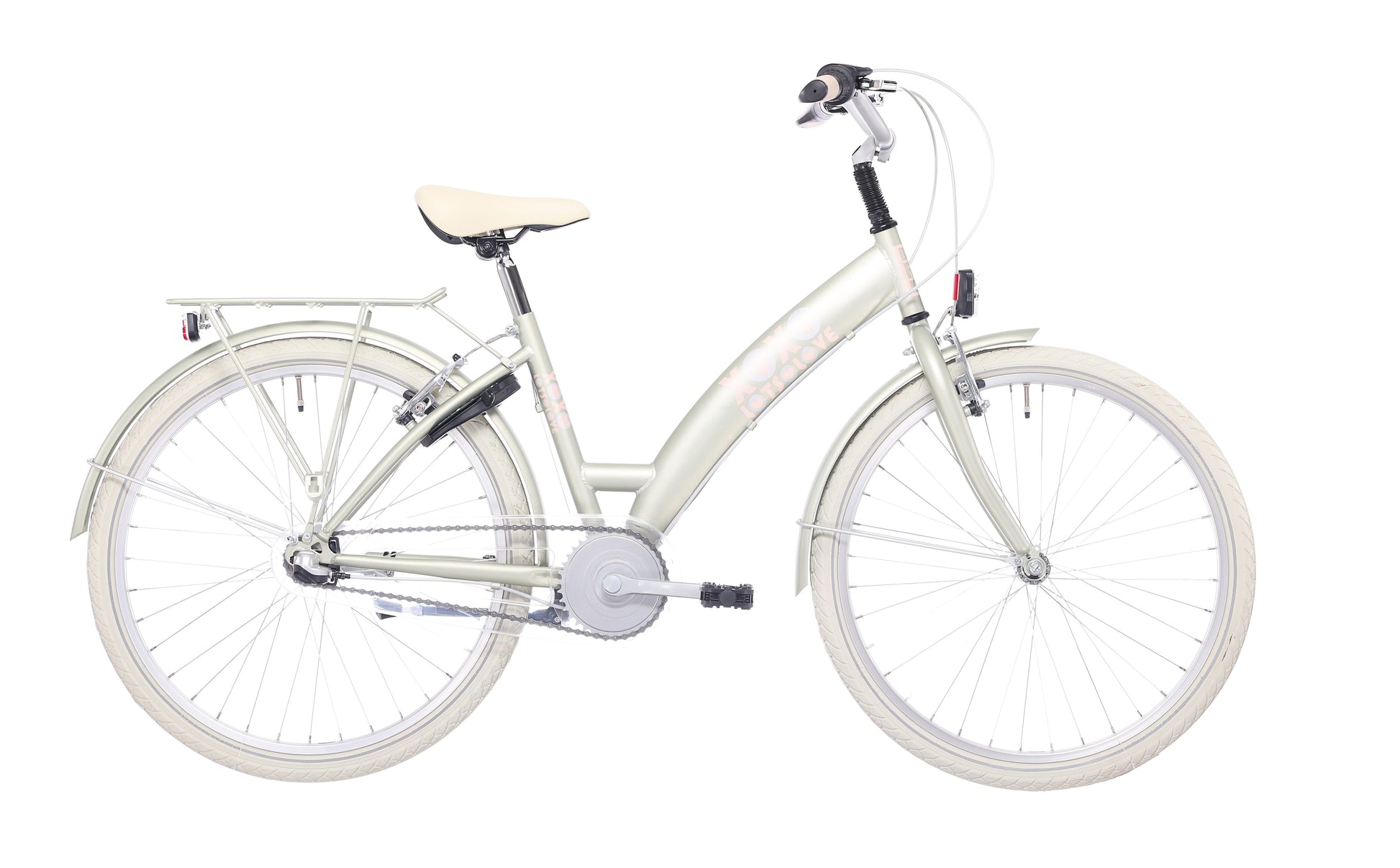 Bikefun Kinderfahrrad Lots of Love 24 Zoll mit Nexus 3-Gang-Bremsnabe – Desert Sage