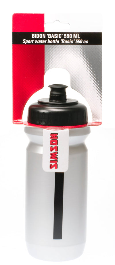 Simson Bidon Mouth Basic 550ml schwarz-grau auf Karte